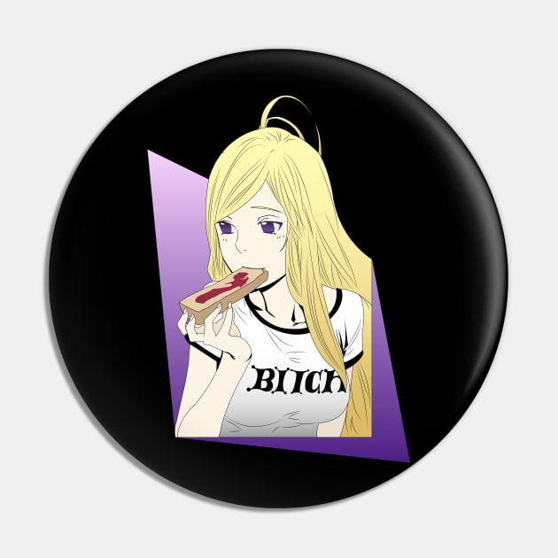 Noragami - Bishamon and Toast Pin by krispies69