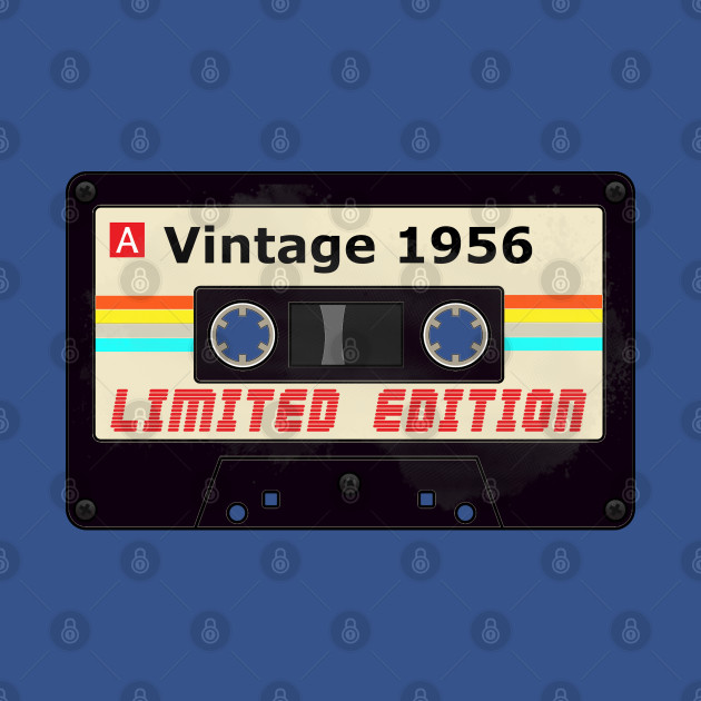 Discover Vintage 1956 Limited Edition Tee Retro Cassette Tape - Vintage - T-Shirt