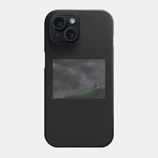 girl in a field (storm) Phone Case