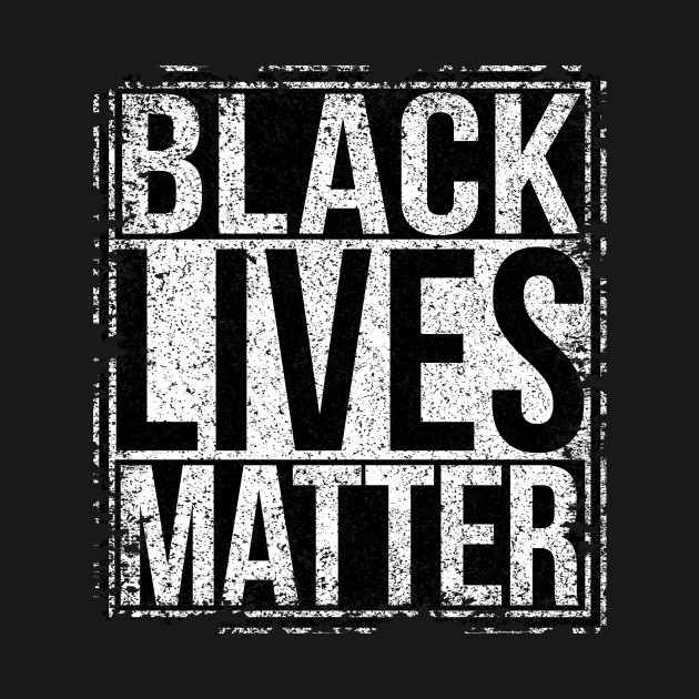 Black Lives Matter textured printed front and back by Sterling