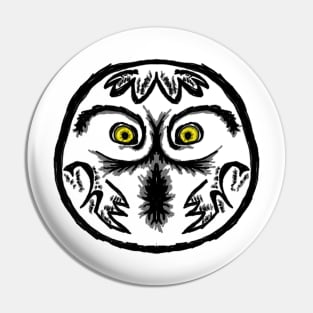 Snowy Owl Head Pin