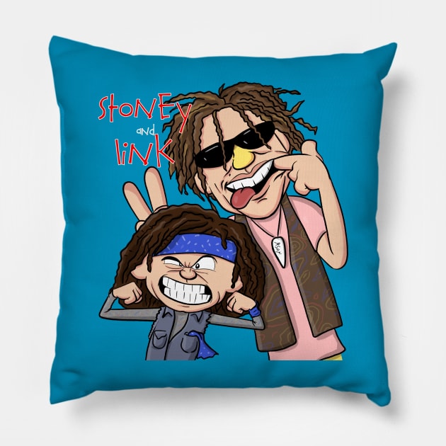 Stoney and Link Pillow by MarianoSan