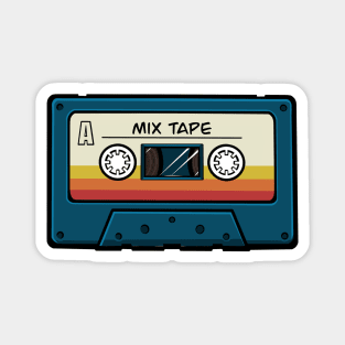 Blue Mix Tape Cassette Magnet