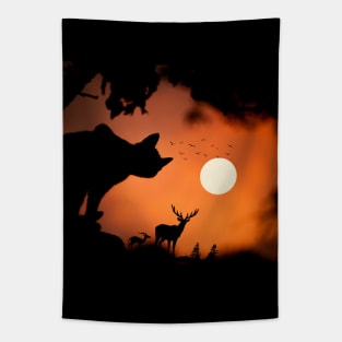 Silhouette Shine Tapestry