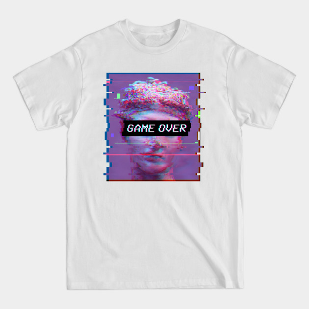 Disover Game Over David Statue Michelangelo Vaporwave - Vaporwave Aesthetic - T-Shirt