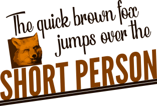 The Quick Brown Fox Jumps Over the Short Person Magnet