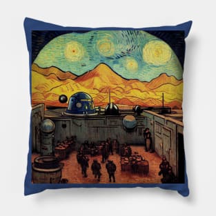 Starry Night in Mos Eisley Tatooine Pillow