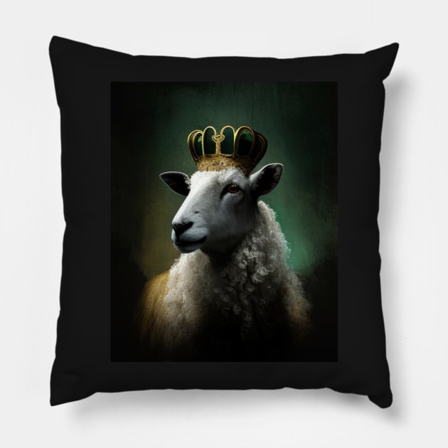 The Sheep King Pillow by HIghlandkings