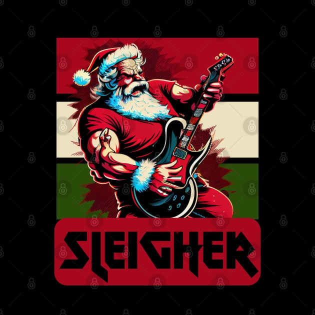 Hail Santa, Sleigher Christmas by Teessential