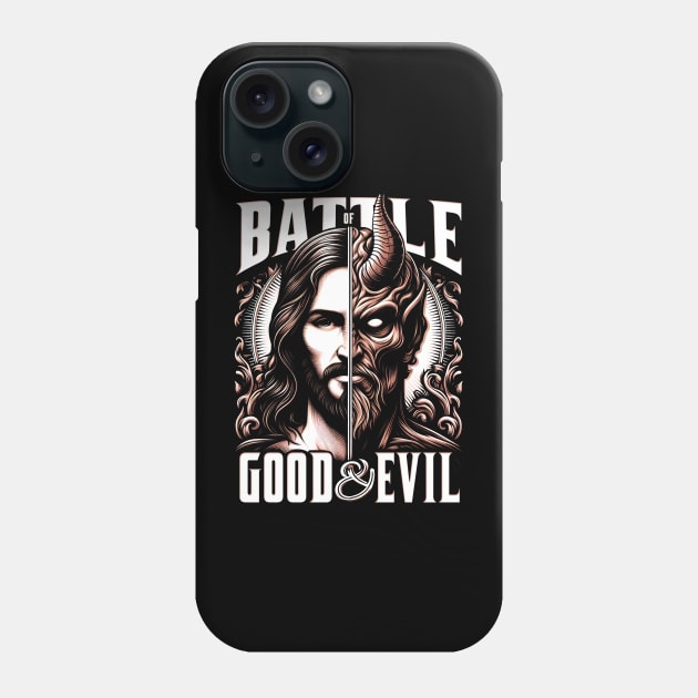 Battle of Good and Evil, eternal struggle between good and evil Phone Case by ArtbyJester