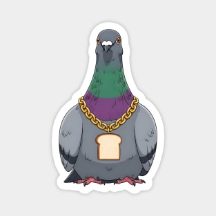 Beak Drop Pigeon Bread Chain Rap Bird Magnet