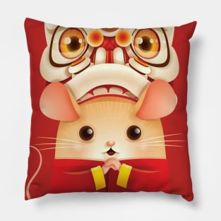 Year of the Rat - Dragon Dance Rat Pillow