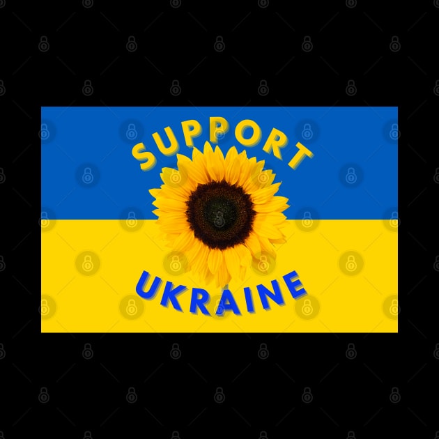 SUPPORT UKRAINE, THE SUNFLOWER IS THE NATIONAL FLOWER FOR UKRAINE by KutieKoot T's