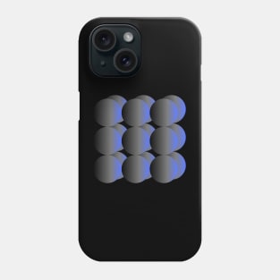 Gradient Blue Spheres Phone Case