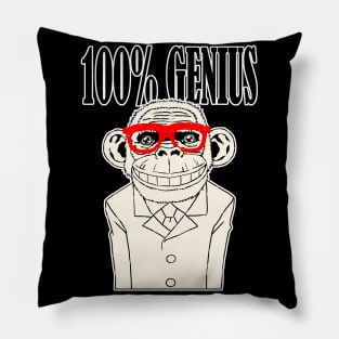 Funny Monkey Smart Ass Chimp Pillow