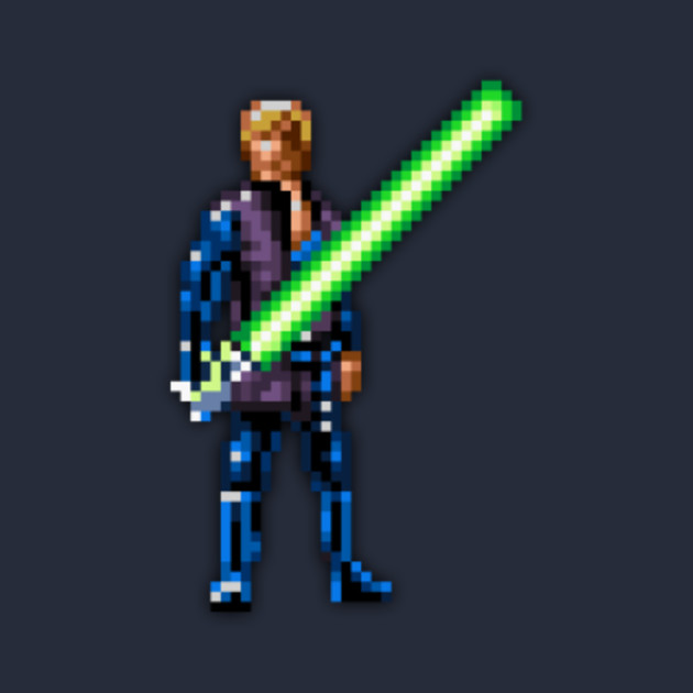 Luke Skywalker low-res pixelart - Luke Skywalker - T-Shirt | TeePublic