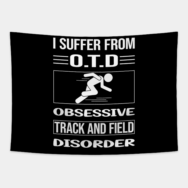 Funny Obsessive Track And Field Tapestry by relativeshrimp