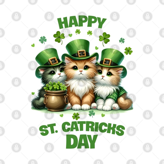 St. Catrick's Day Cute Cats by BaliChili