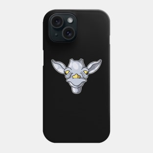 cute silver baby giraffe face Phone Case