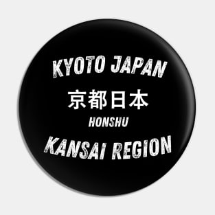 Vintage Japan Kyoto City Honshu Kansai Region Old Capital Pin