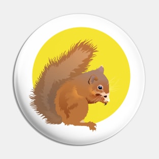 Eurasian Red Squirrel Pin