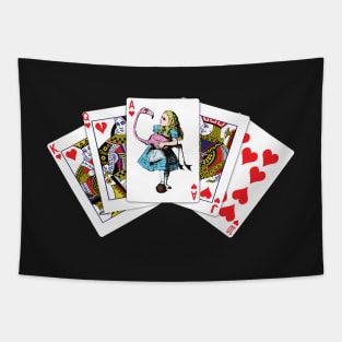 Alice's Royal Flush Tapestry