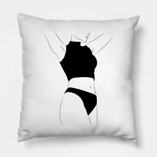 woman silhouette Pillow