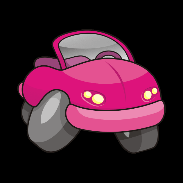 Pink Cartoon Car by sifis