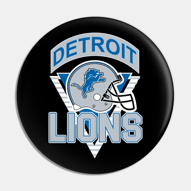 Vintage Retro Detroit Lions Pin by natearmbruster