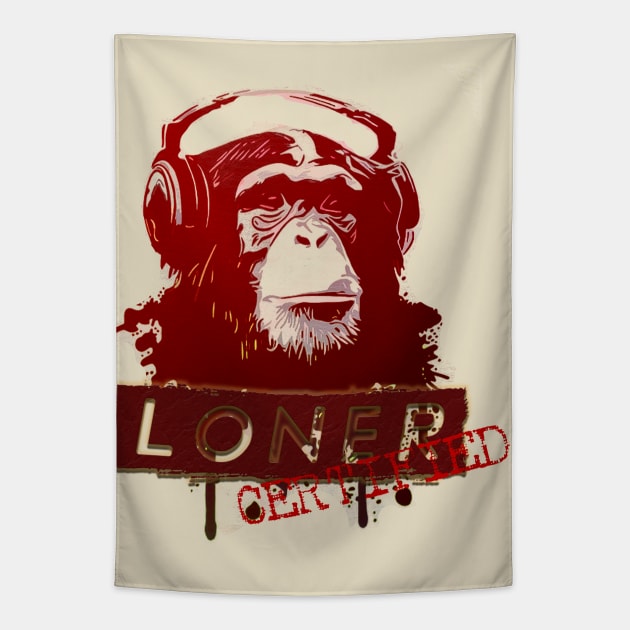 Certified Loner Tapestry by FunnyBearCl