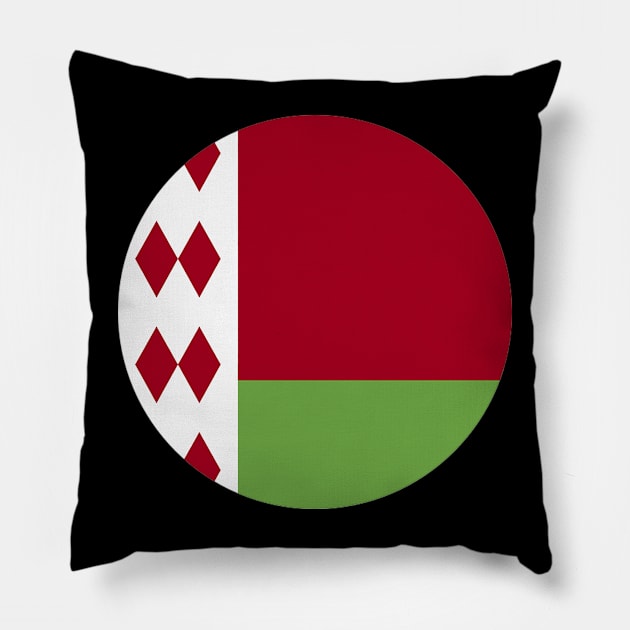 FLAG OF BELARUS .BLACK Pillow by Just Simple and Awesome