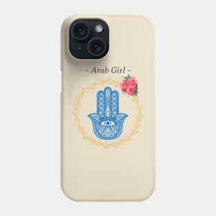 Arab Girl Hamsa evil eye Phone Case