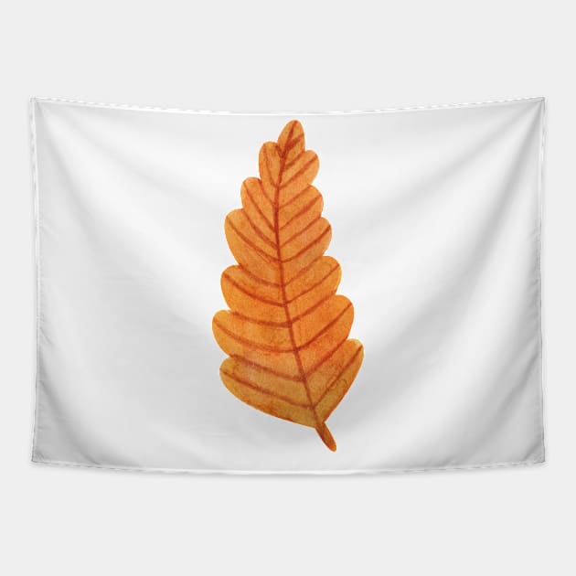 leaf watercolor foliage Tapestry by shoko