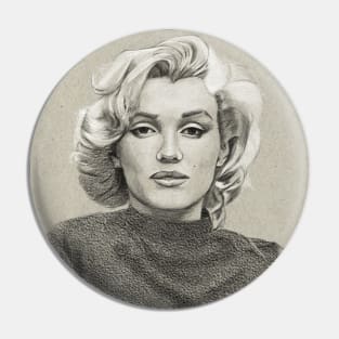 Marilyn Monroe Portrait Drawing Pin