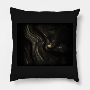 Flowing Dark Art Composition Pillow