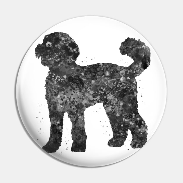 Labradoodle dog black and white Pin by Yahya Art