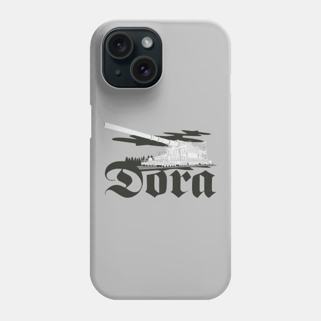 German super-heavy railway gun Dora (Schwerer Gustav) Phone Case by FAawRay