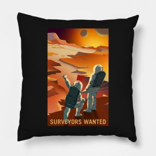 Surveyors Wanted to Explore Mars and its Moons Pillow