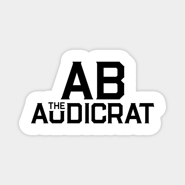 Ab Logo #2 (Black) Magnet by Ab The Audicrat Music