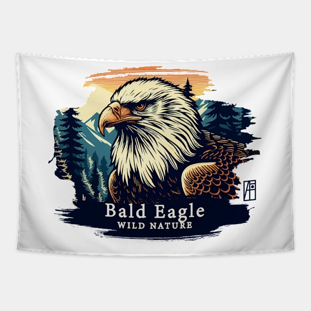 Bald Eagle - WILD NATURE - BALD EAGLE -4 Tapestry by ArtProjectShop