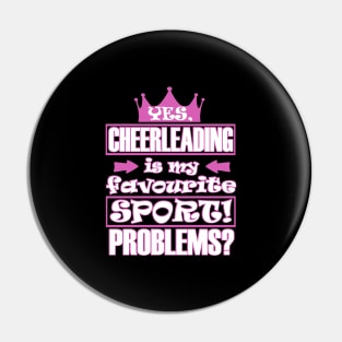 Cheerleader pompoms gift sports squads sayings Pin