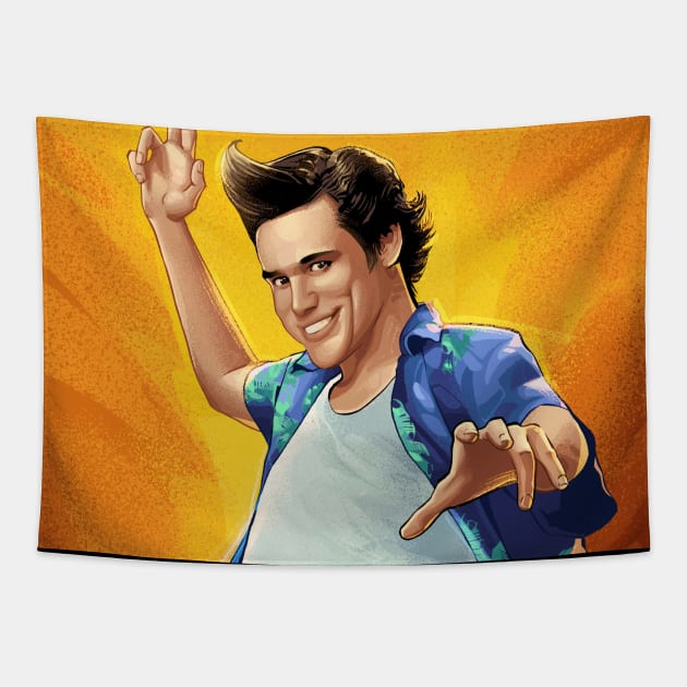 Ace Ventura Tapestry by nabakumov