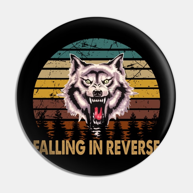 wolf face falling in reverse tour text white black shirt gift fans logo text Pin by LolitaGad