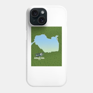 Selawik lake travel map Phone Case