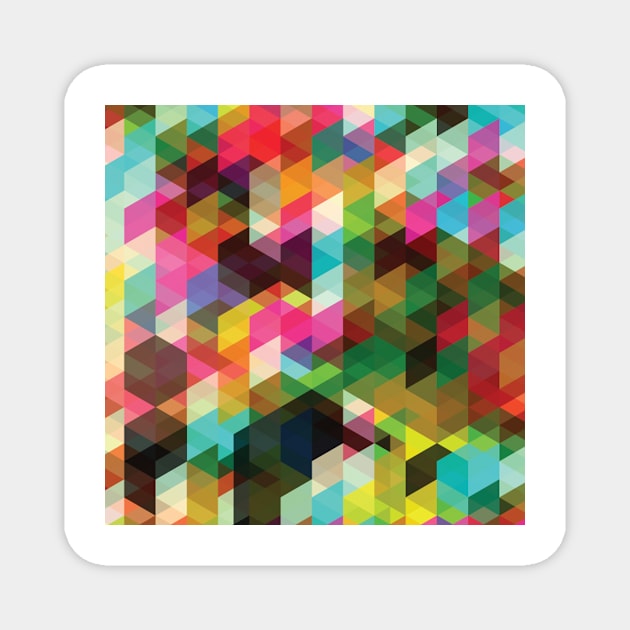 Colorful Mosaic Magnet by edwardecho