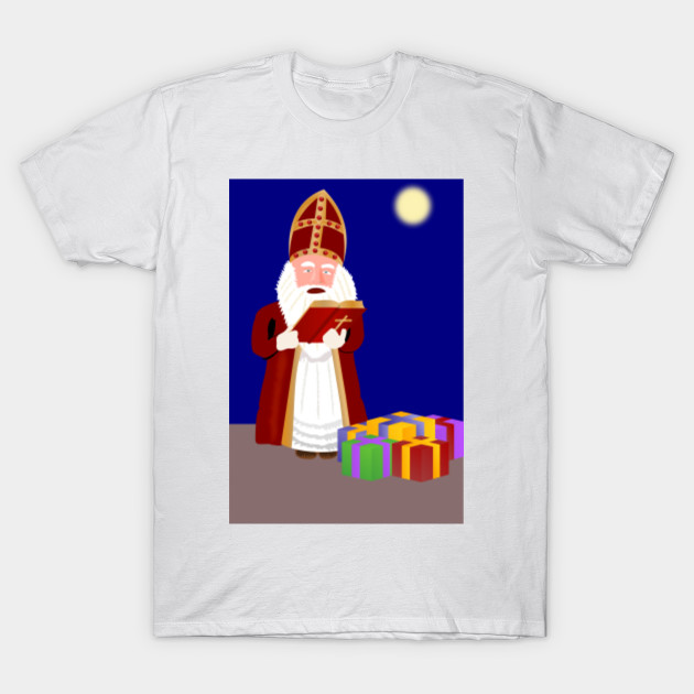 Limited Edition Exclusive Sinterklaas With Presents Sinterklaas With Presents T Shirt Teepublic