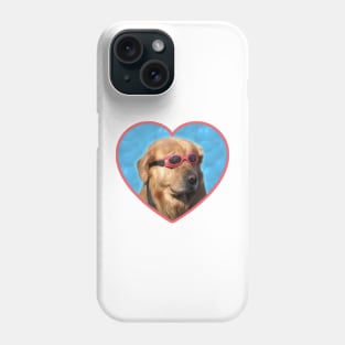 Swimming Goggle Dog Phone Case