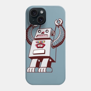 Retro Robot Illustration Phone Case