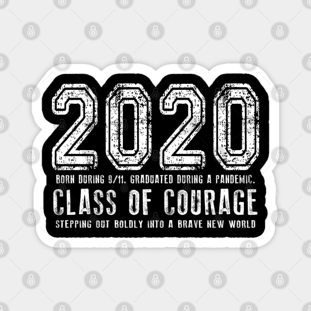 2020 Class of Courage - White Magnet by Jitterfly
