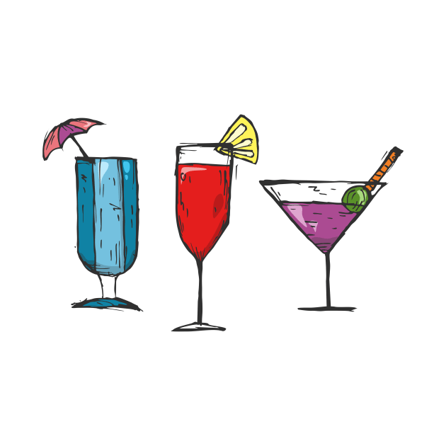 Three Colorful Cocktails by funfun